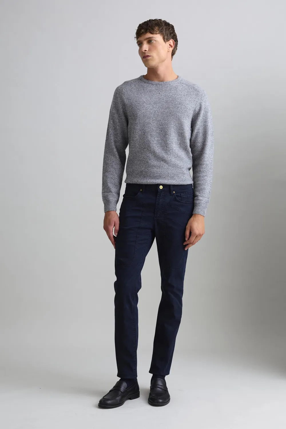 Jeckerson John Slim Fit Chino Donkerblauw Stretch