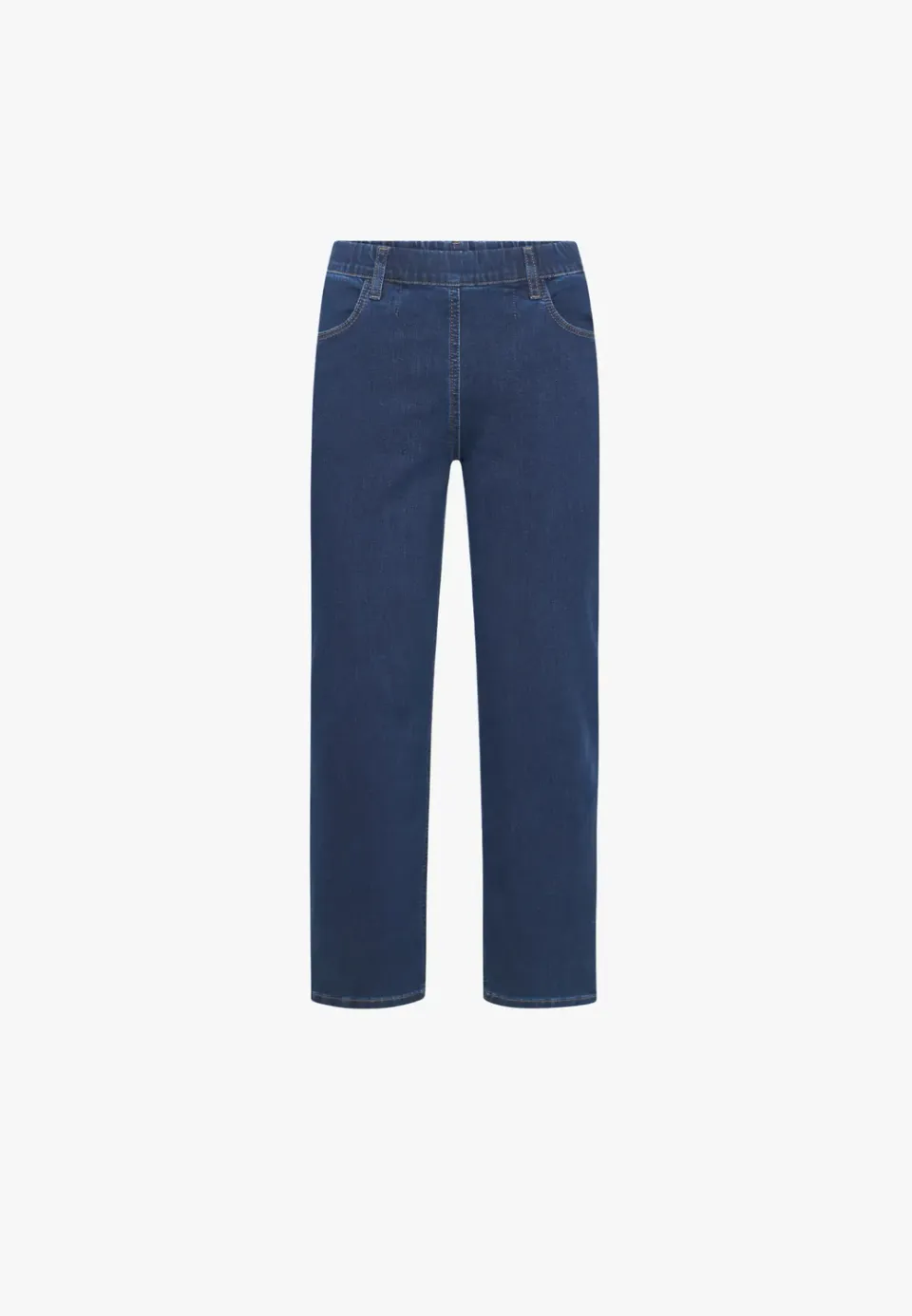Laurie Tracy Straight jeans dark blue denim kort