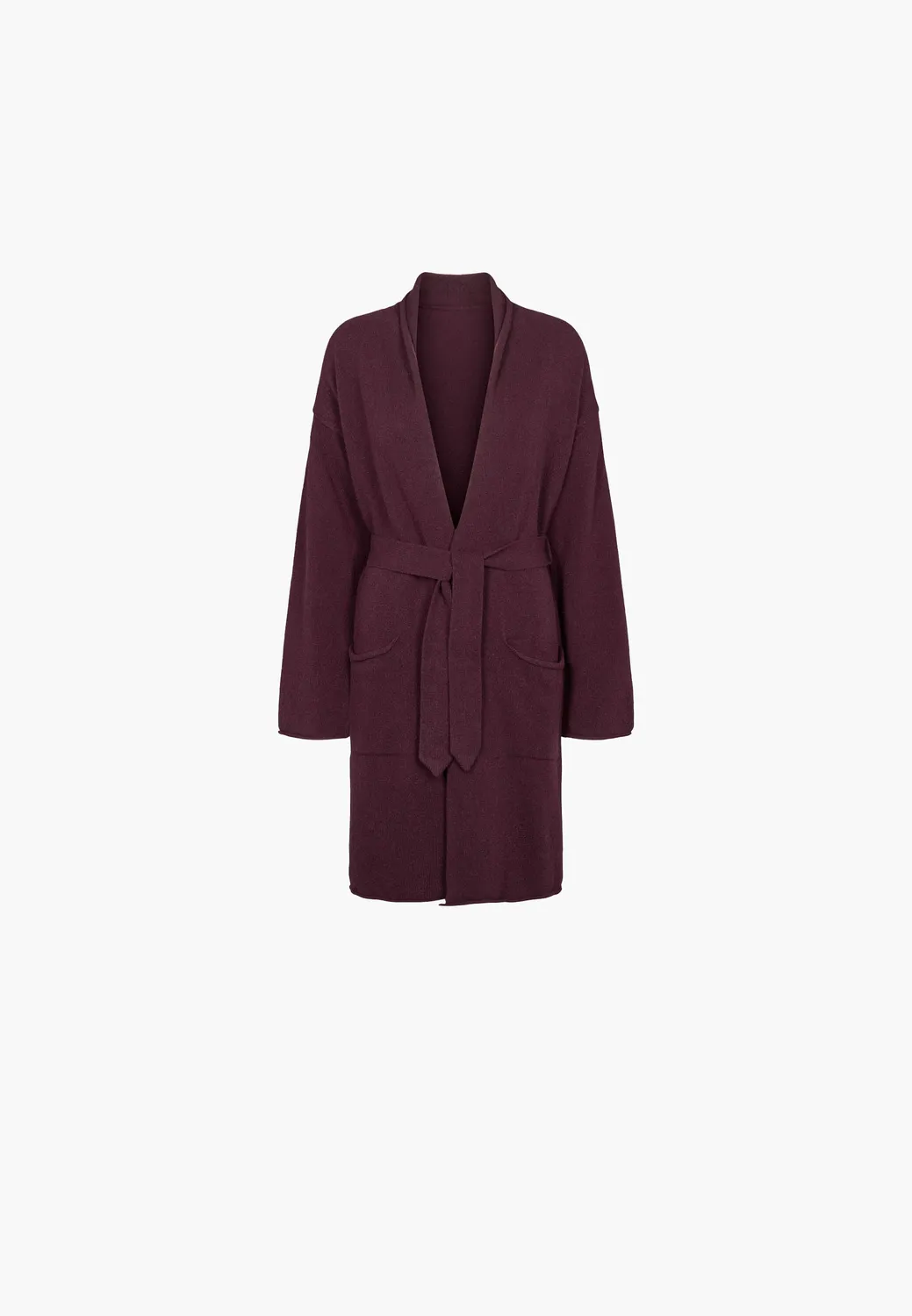Laurie Iris Cardigan vest Zinfandel extra fijne wol