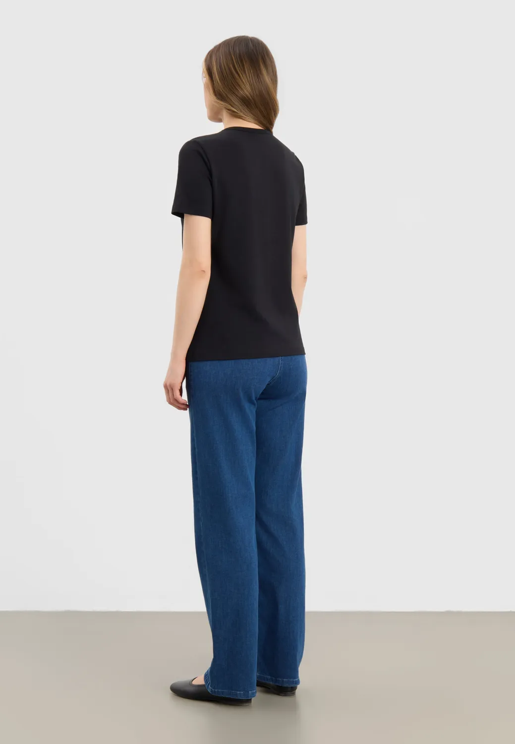 Laurie Amanda 101258 T-shirt zwart dames stretch