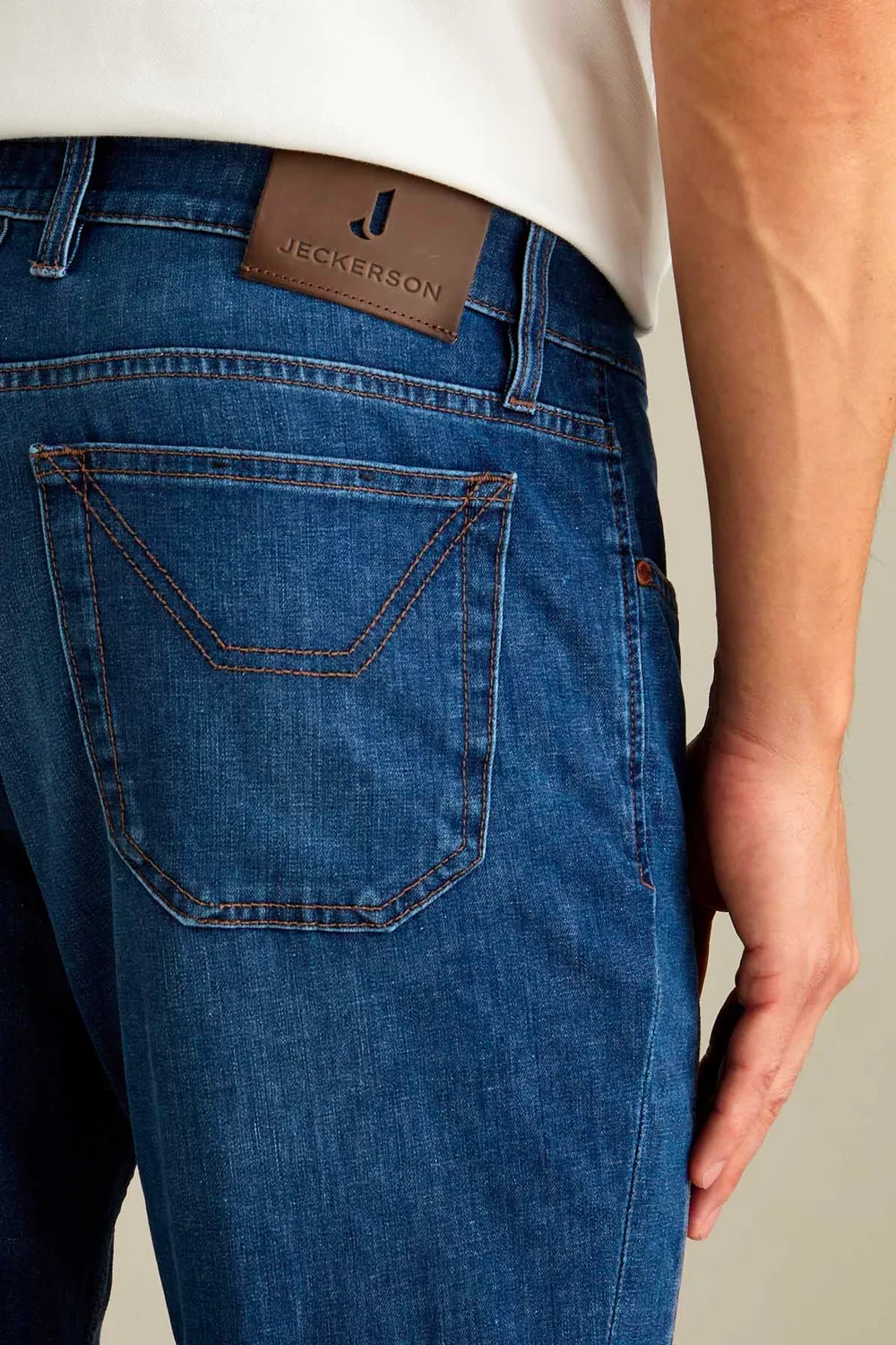Jeckerson John Slim Fit Jeans Middenblauw