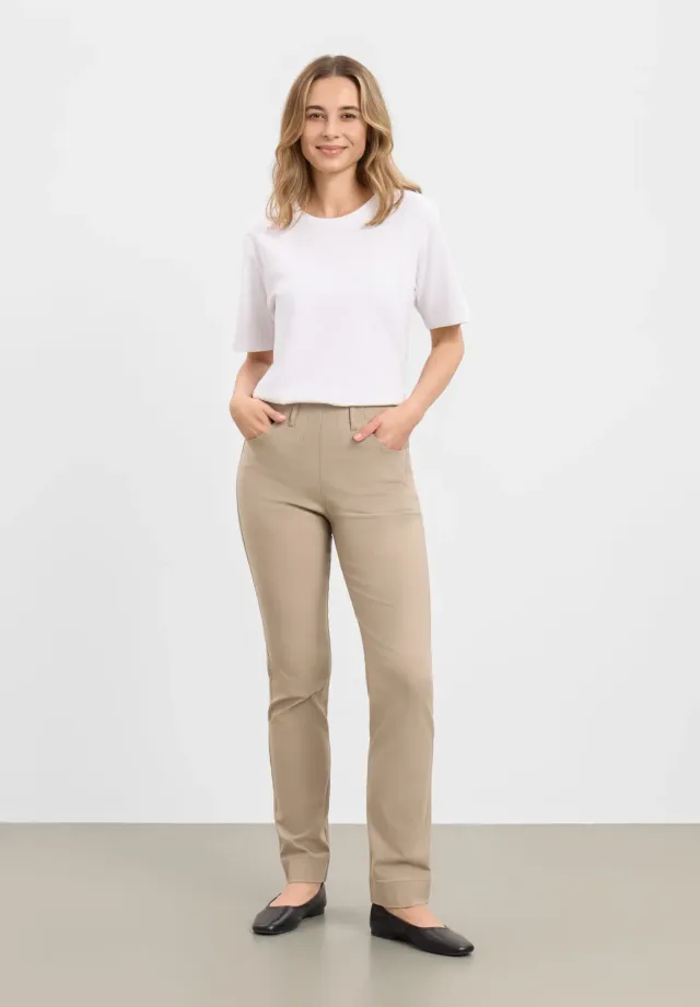 Laurie Kelly Regular ML damesbroek Clay stretch viscose