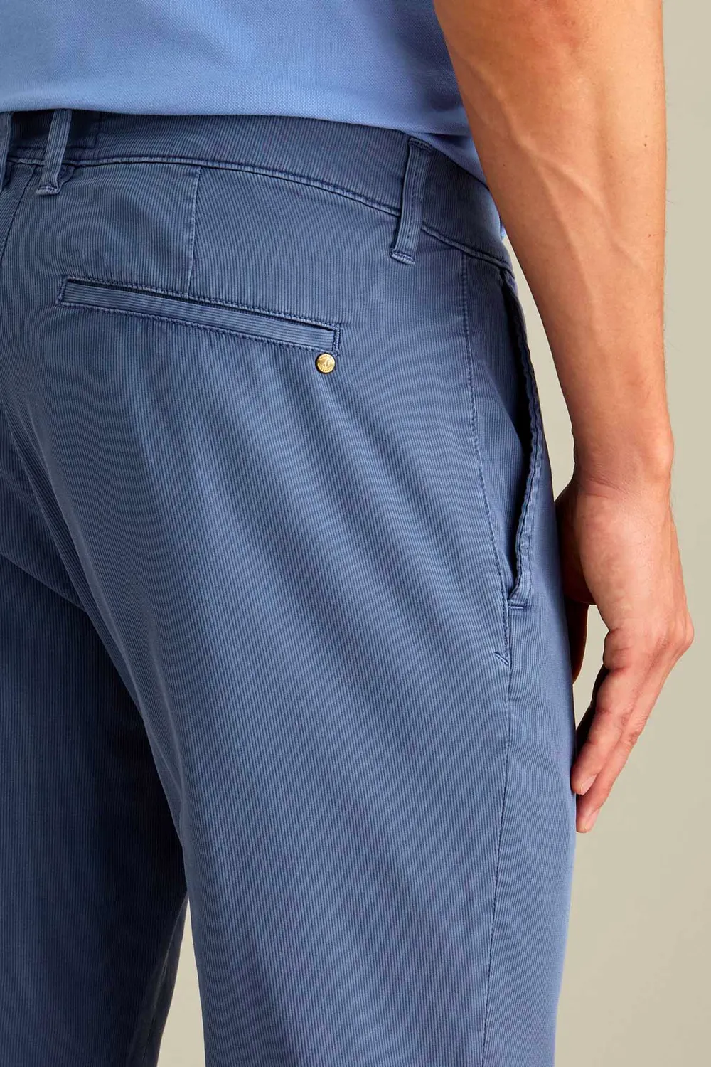 Jeckerson Jack chino slim fit blauw bretagne Tencel