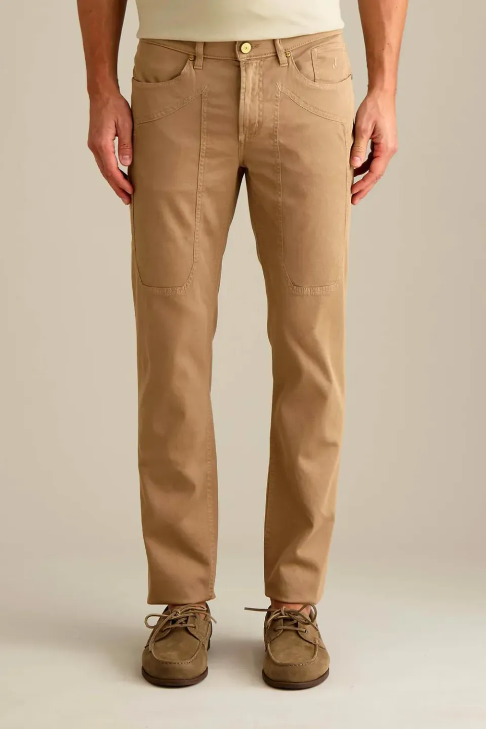 Jeckerson John slim fit chino beige tricotine
