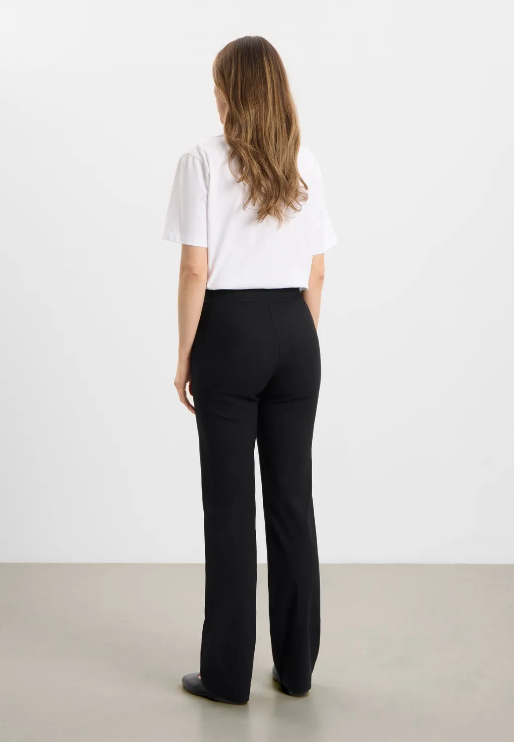 Laurie Thea Straight LL damesbroek zwart lang 85 cm