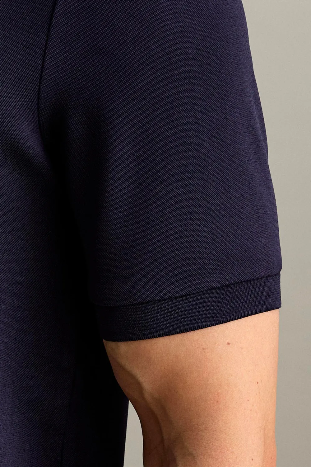 Jeckerson J18 polo donkerblauw piqué korte mouw