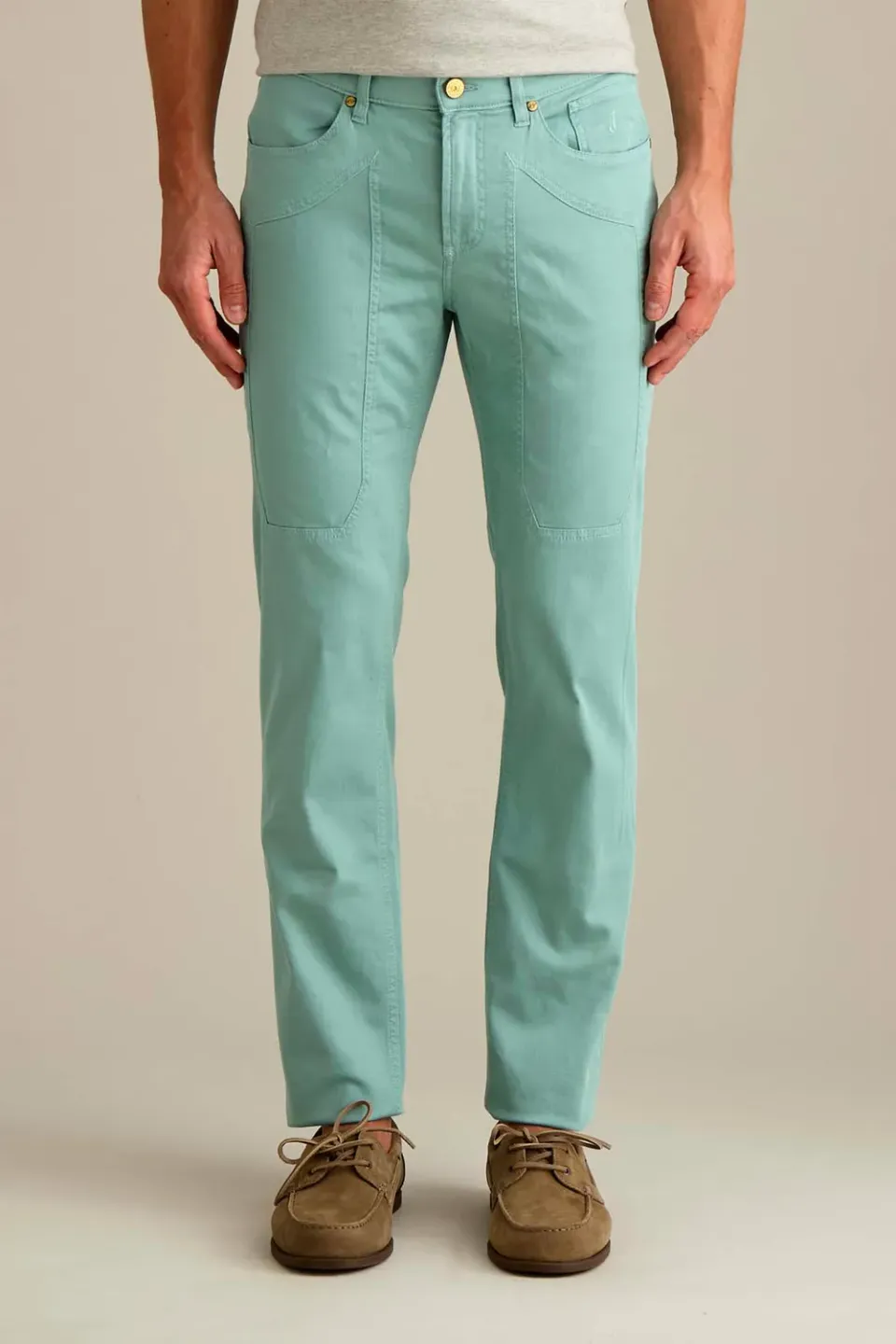 Jeckerson John Toppa Slim Fit Broek Pastelgroen