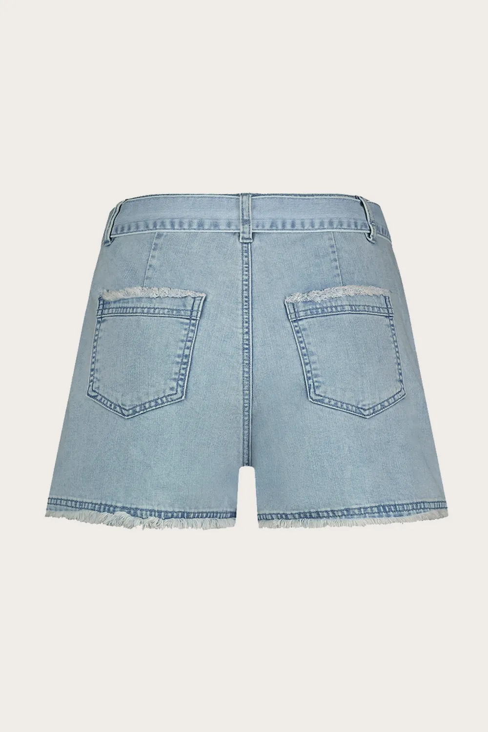 Florez Sienna short light blue dames katoen