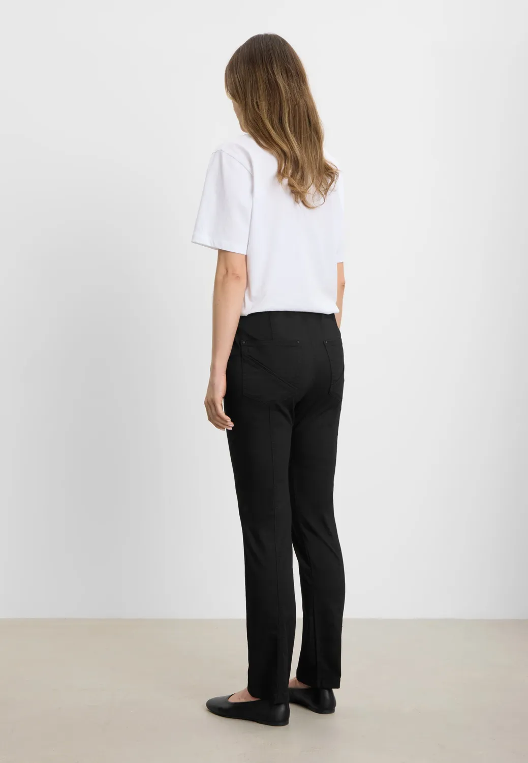 Laurie Slender Rouge Regular SL broek zwart stretch