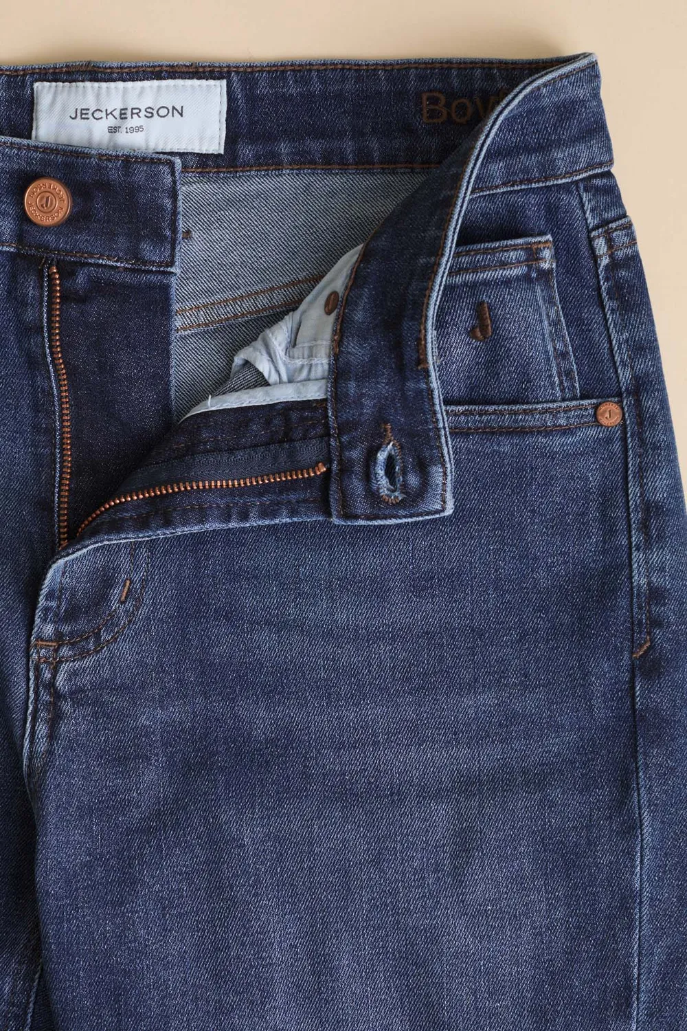 Jeckerson Julia boyfriend jeans donkerblauw stretch