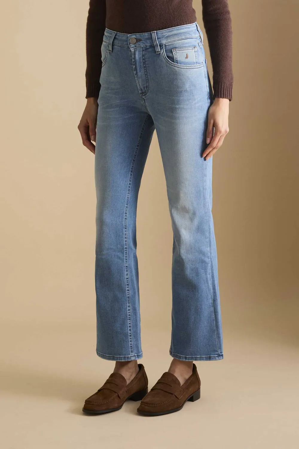 Jeckerson Janelle flared jeans lichtblauw dames