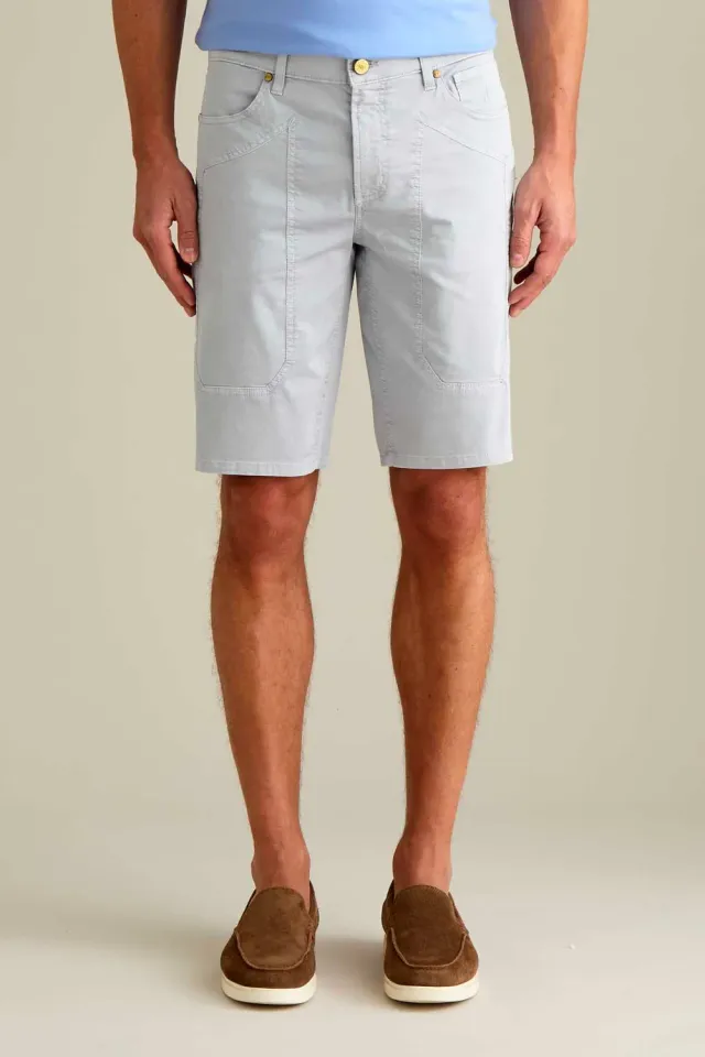 Jeckerson Jayden slim fit bermuda cementgrijs