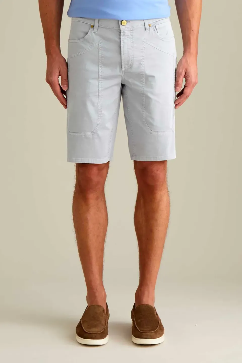 Jeckerson Jayden slim fit bermuda cementgrijs