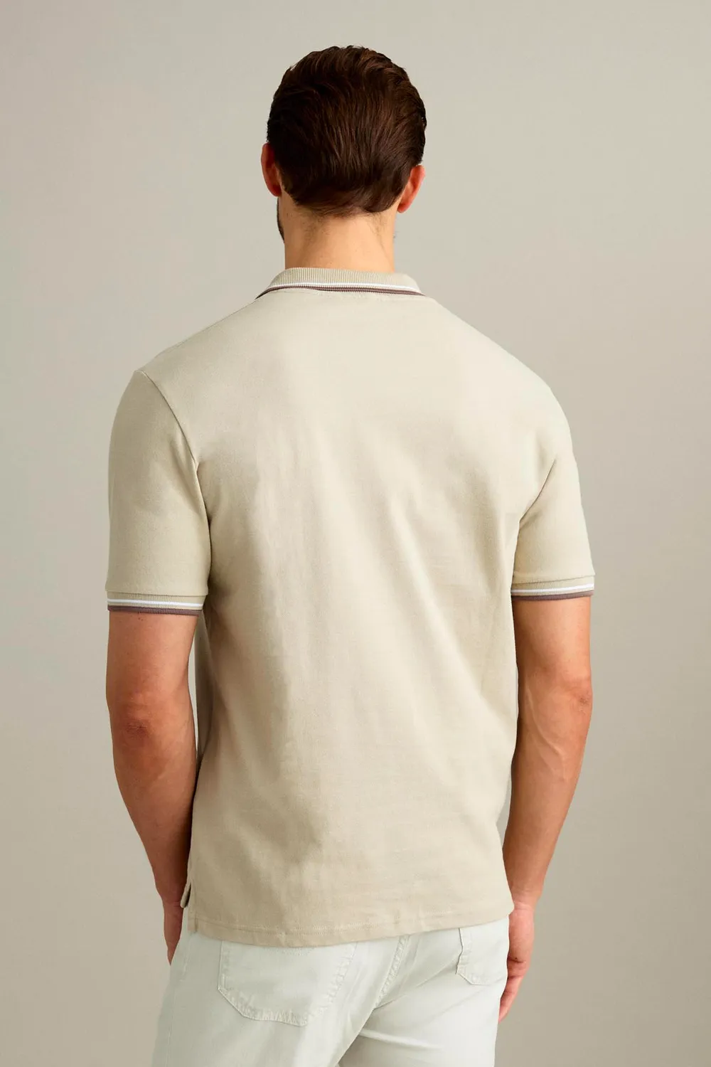 Jeckerson Polo piquet polo lichtbeige