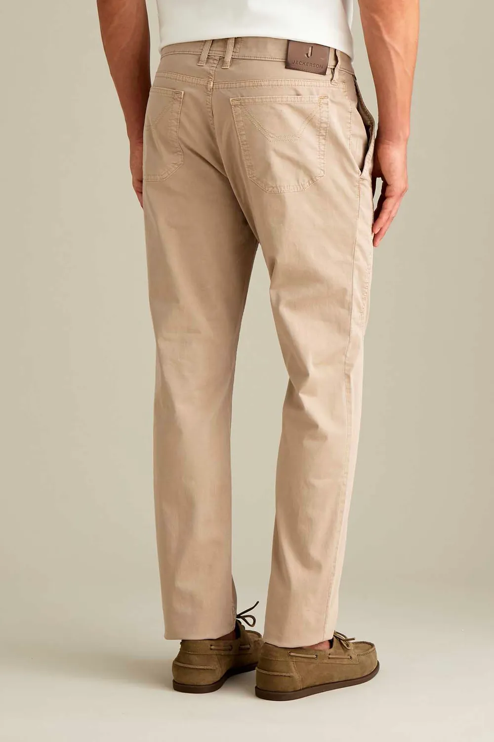 Jeckerson Jevon chino slim fit beige katoen