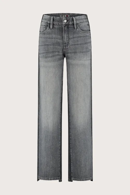 Florez Juneau Loose jeans donkergrijs wijde pasvorm
