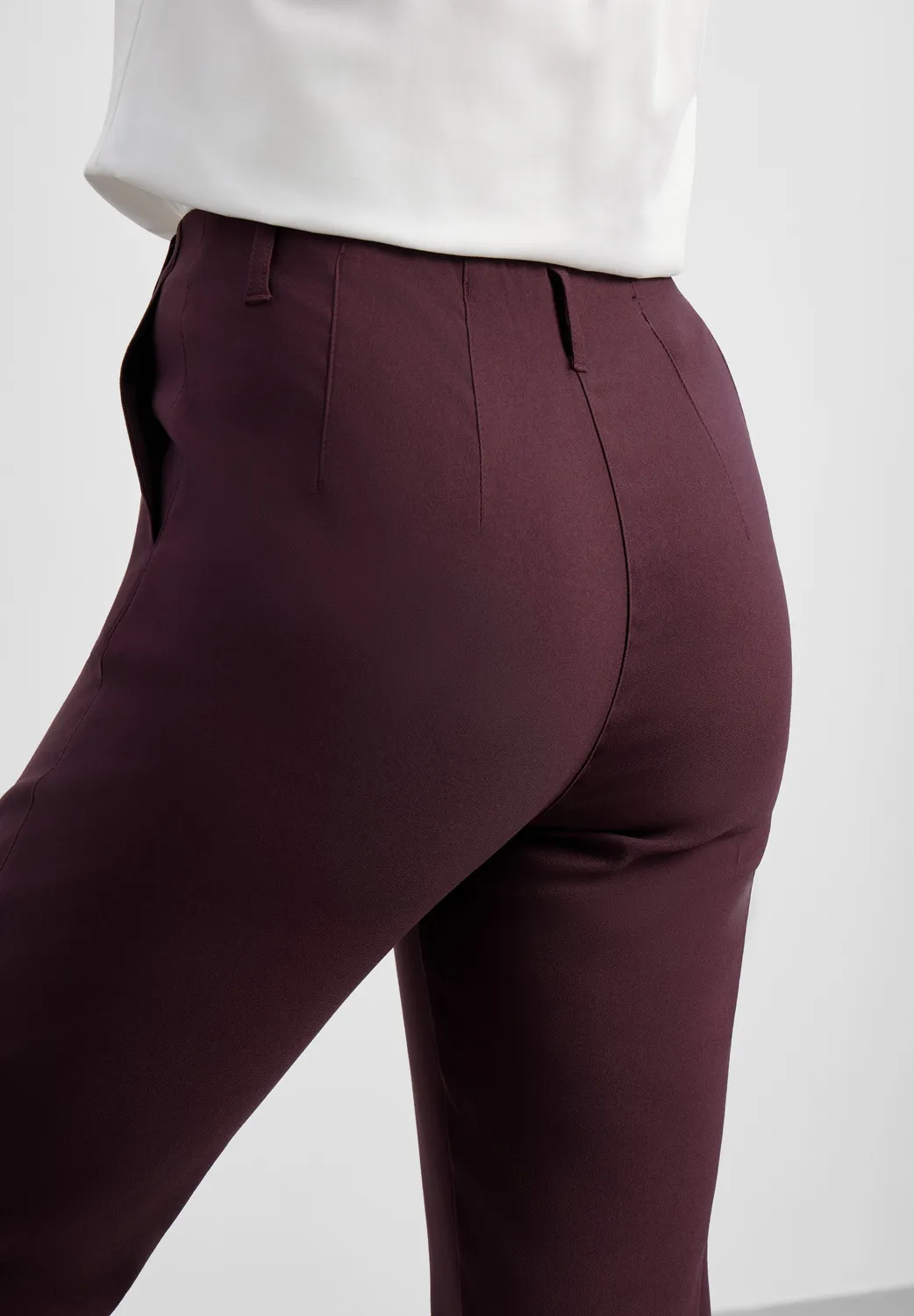 Laurie Taylor Regular SL broek Dark Plum korte lengte