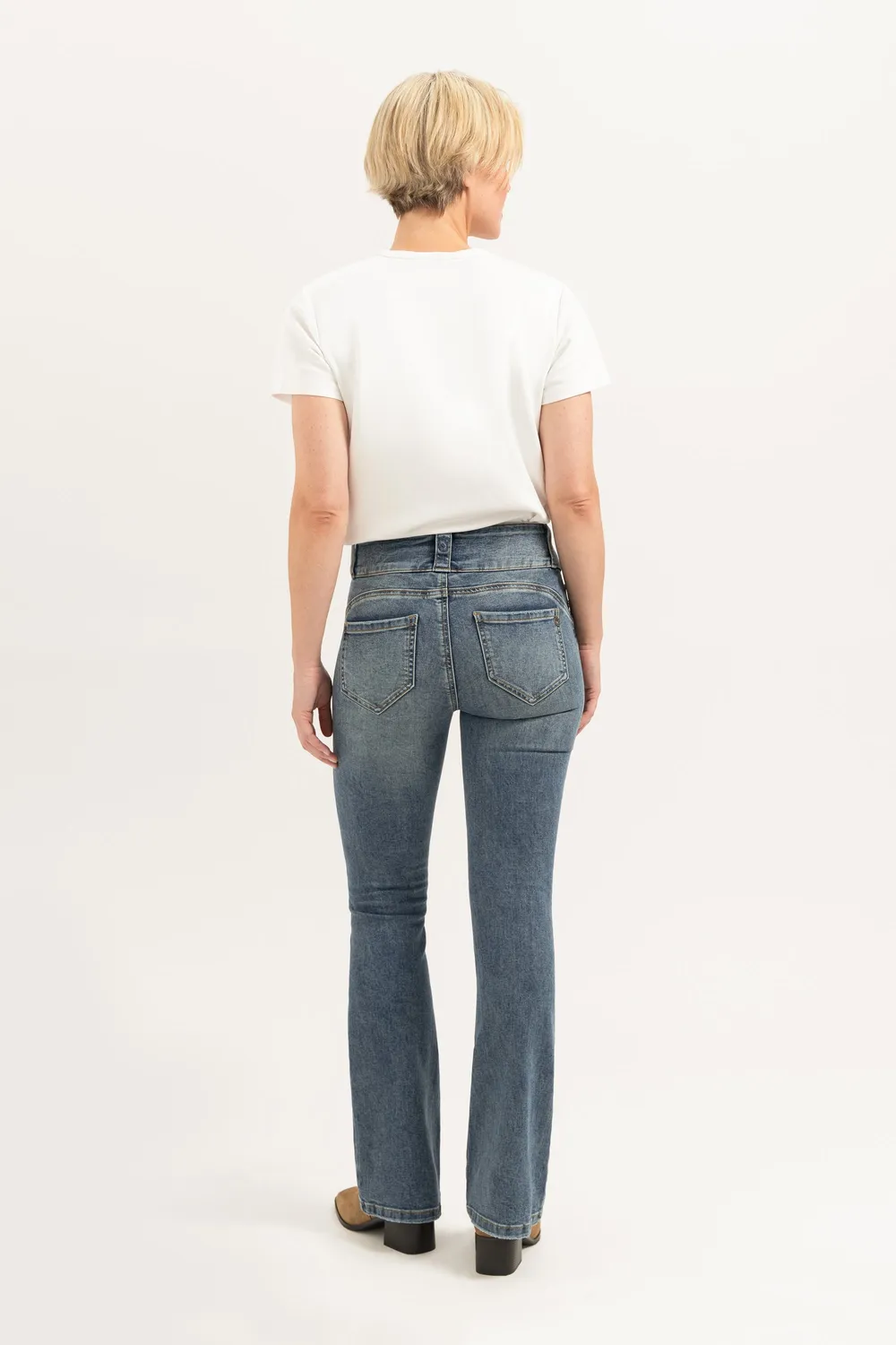 Florez Bodine Flared jeans Sophisticated Blue high waist