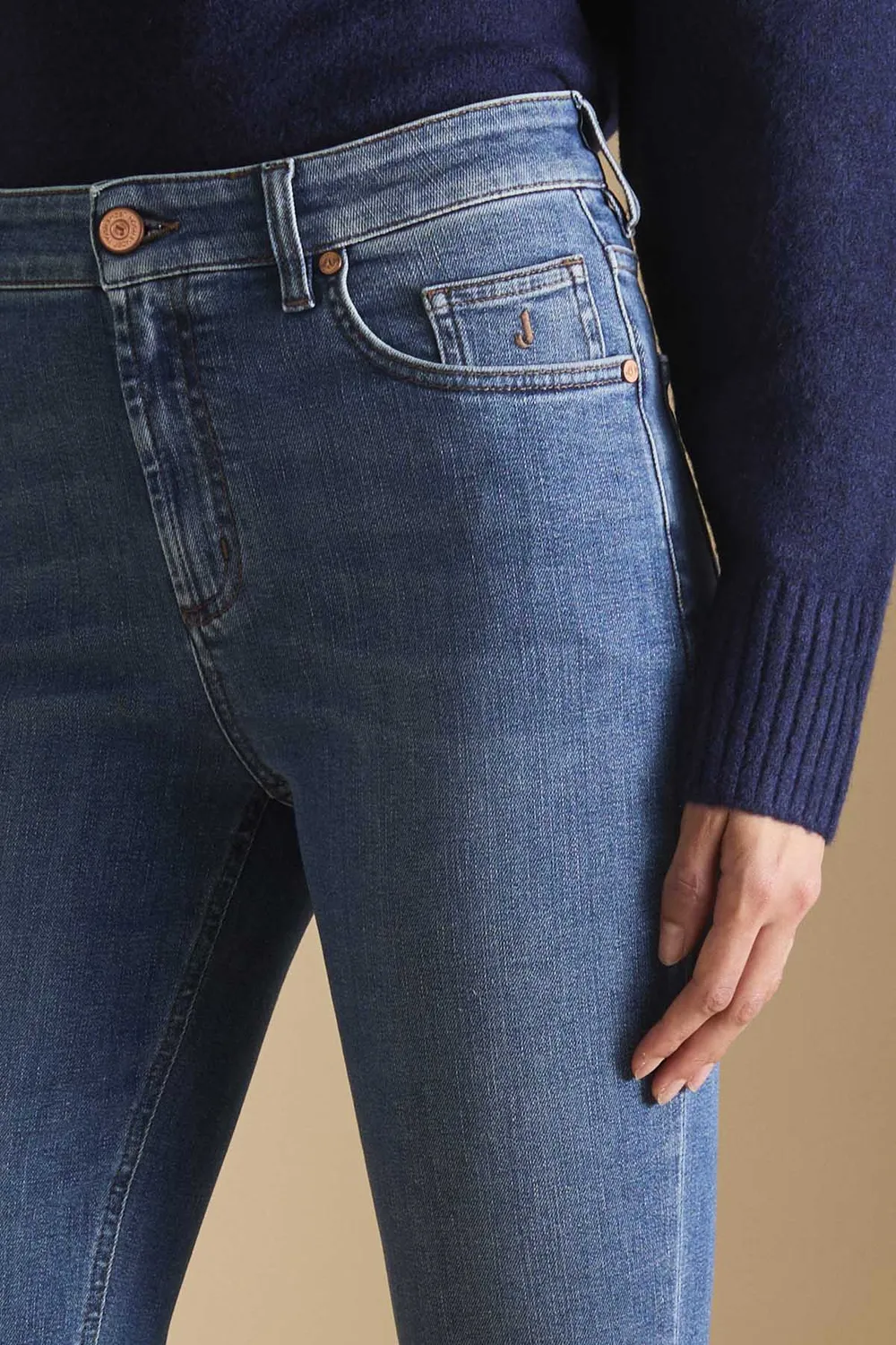 Jeckerson Juliette skinny jeans medio blauw comfort