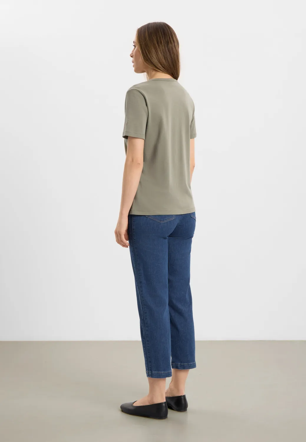 Laurie Amanda T-Shirt SS T-shirt Khaki modal
