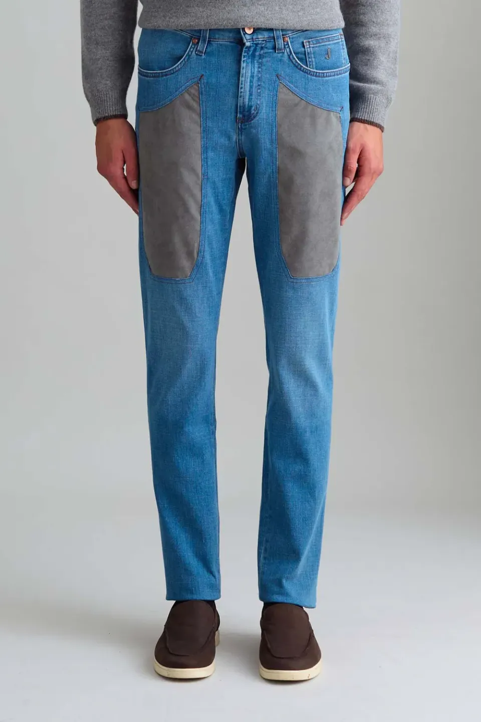 Jeckerson John Slim Fit jeans lichtblauw alcantara