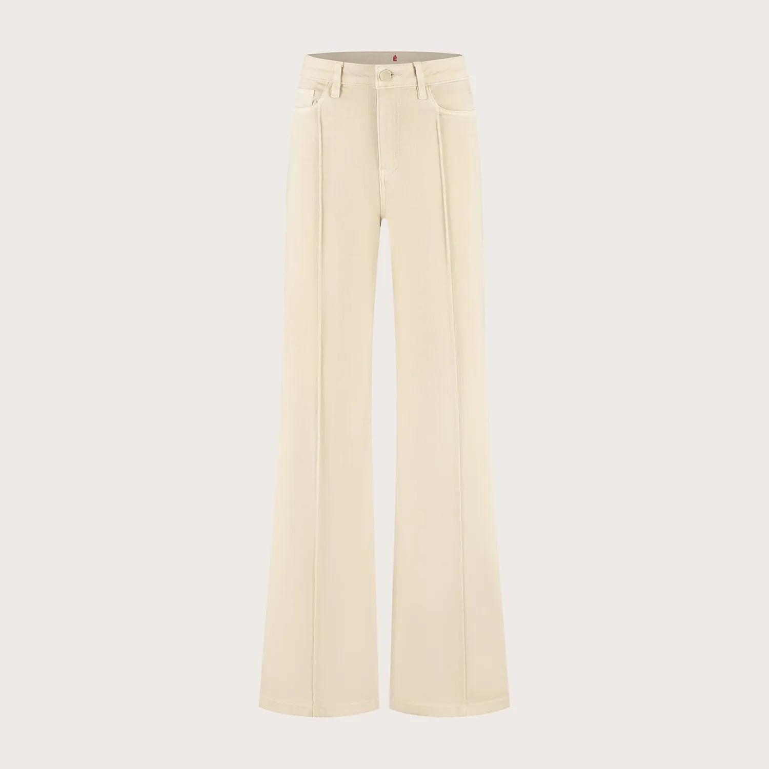 Florez Ana Flared palazzo jeans ivory cream