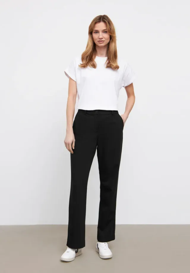 Laurie Jo Straight ML broek zwart rechte pijp