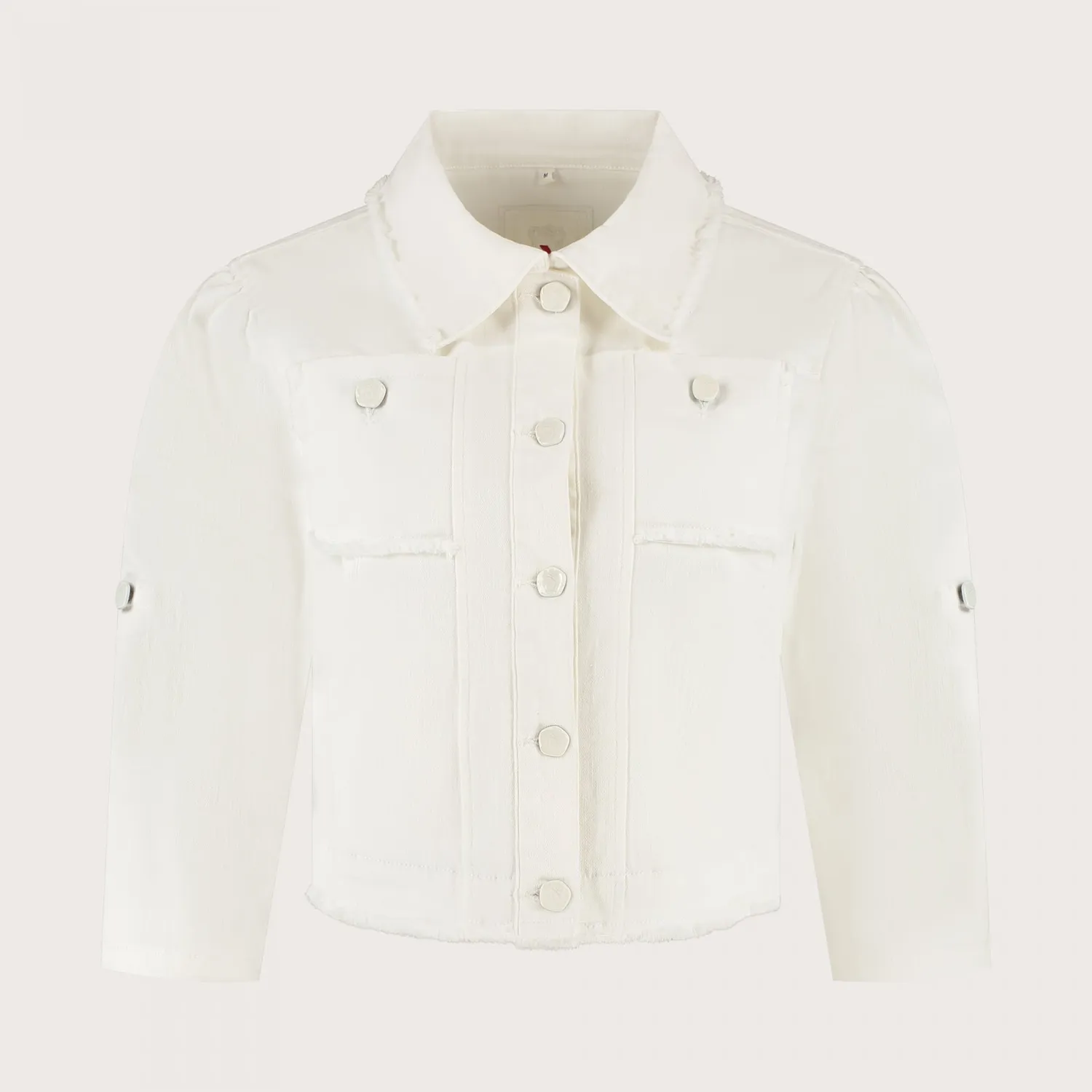 Florez Zaza jacket Off White kort denim