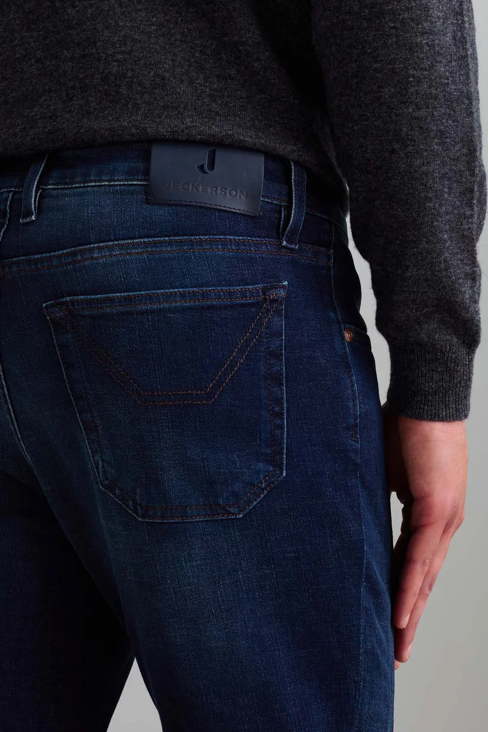 Jeckerson James Skinny Jeans Donkerblauw Alcantara