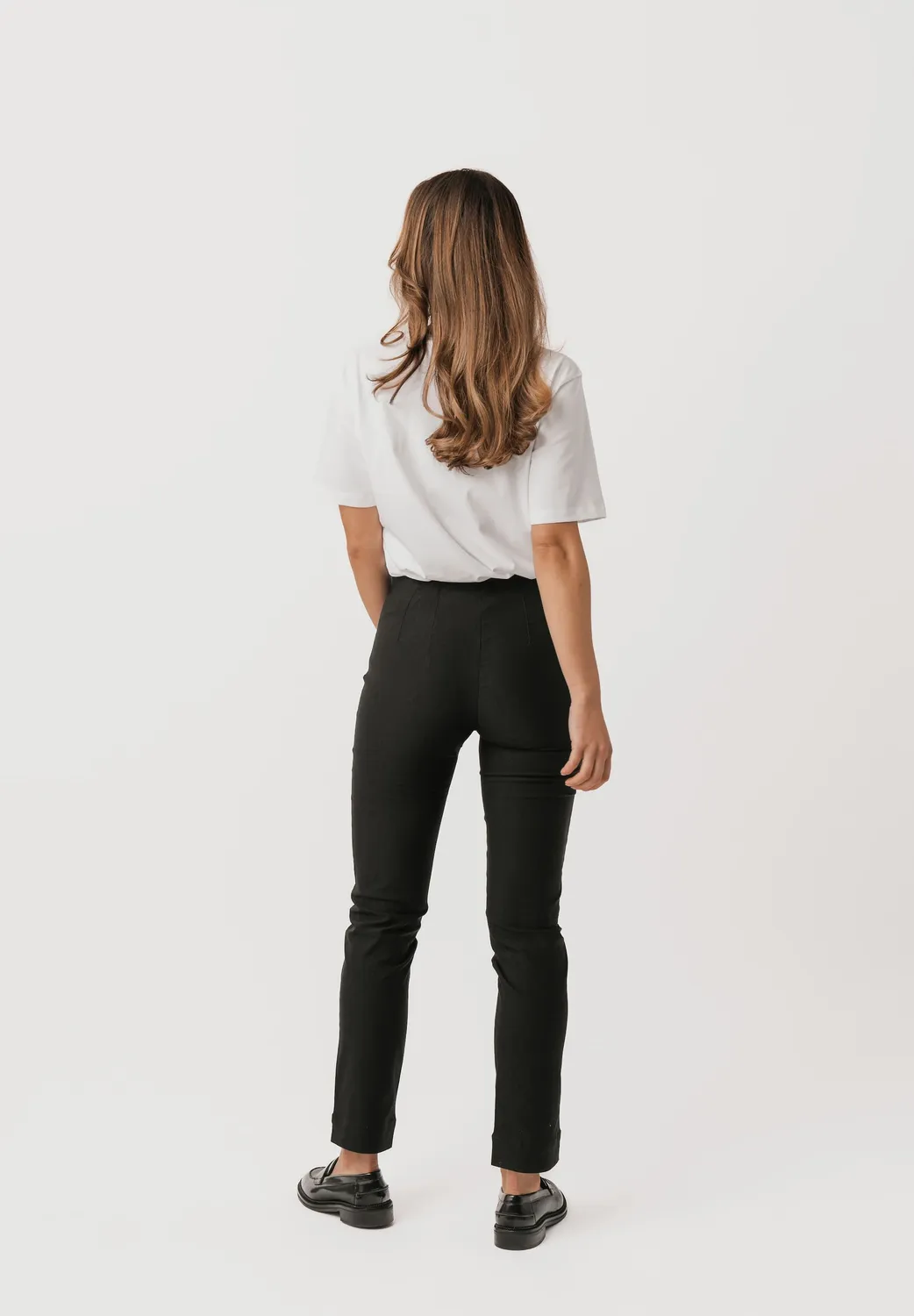 Laurie Betty Regular ML broek Black stretch