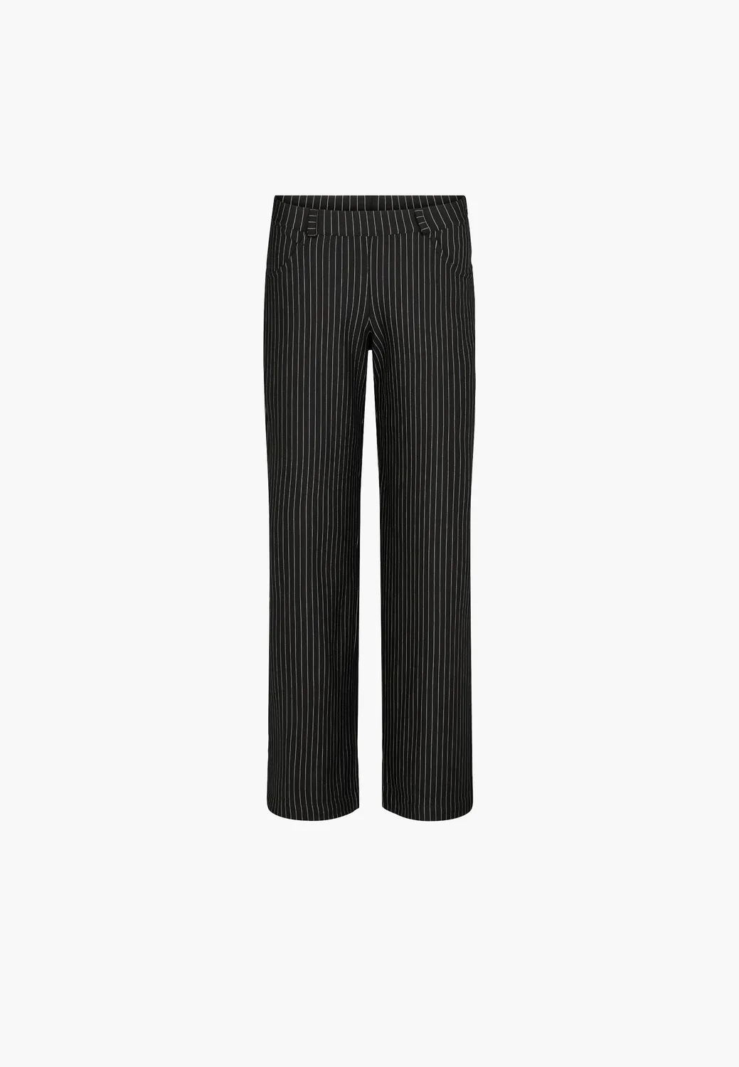 Laurie Donna Loose SL broek Black Stripe Brushed warm