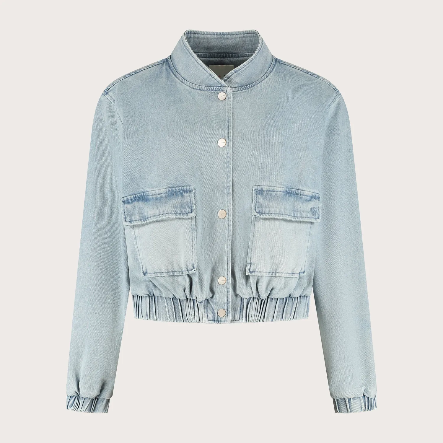 Florez Kyra jacket crystal blue bomber denim