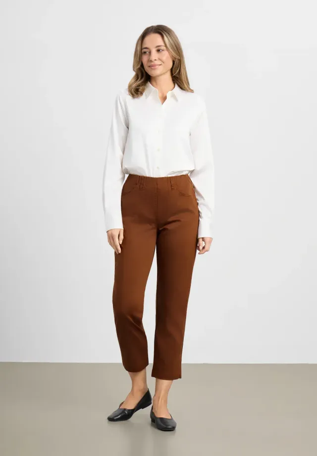 Laurie Patricia Regular CL damesbroek Downtown Brown stretch