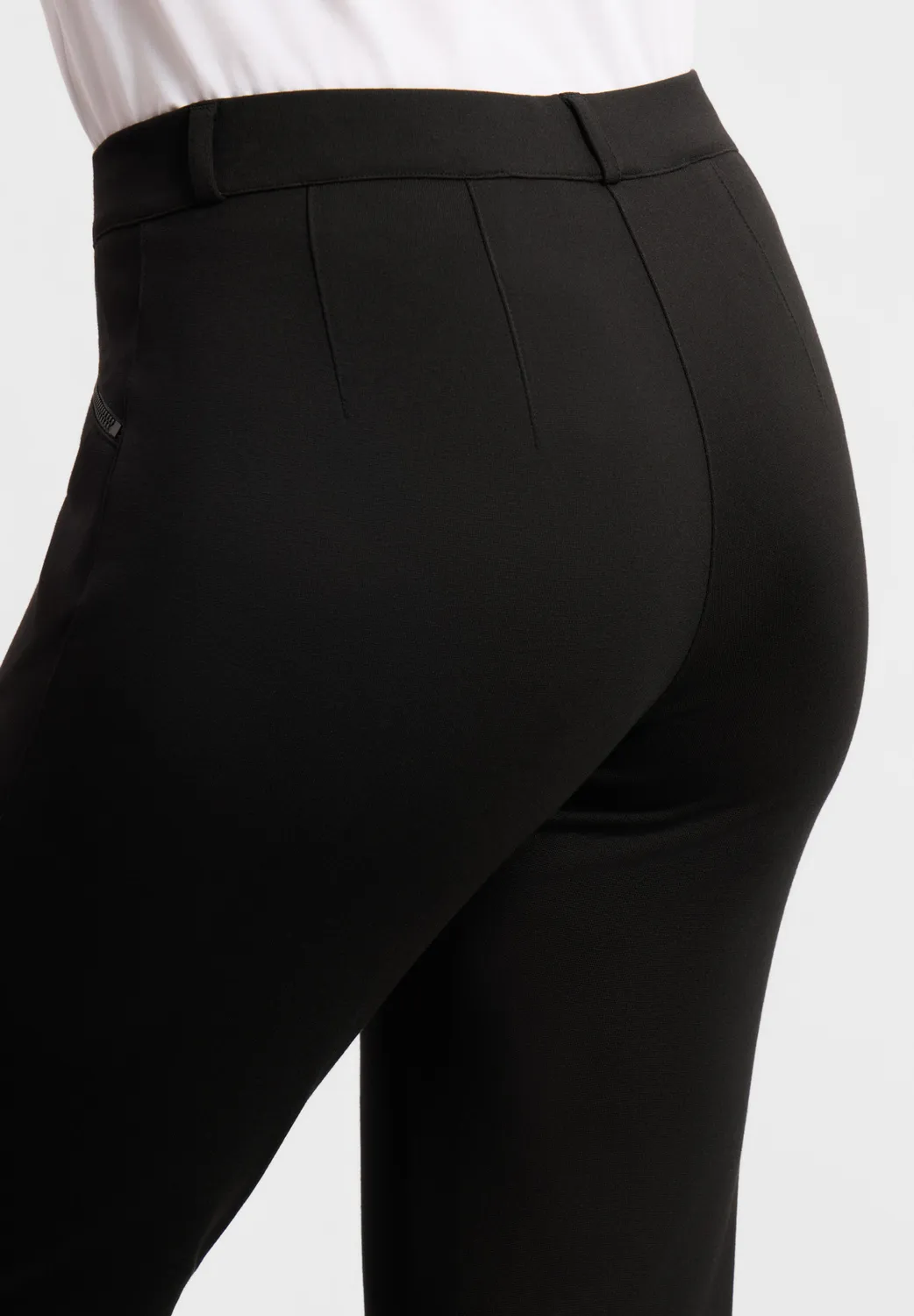 Laurie Rylie Regular SL broek black brushed stretch