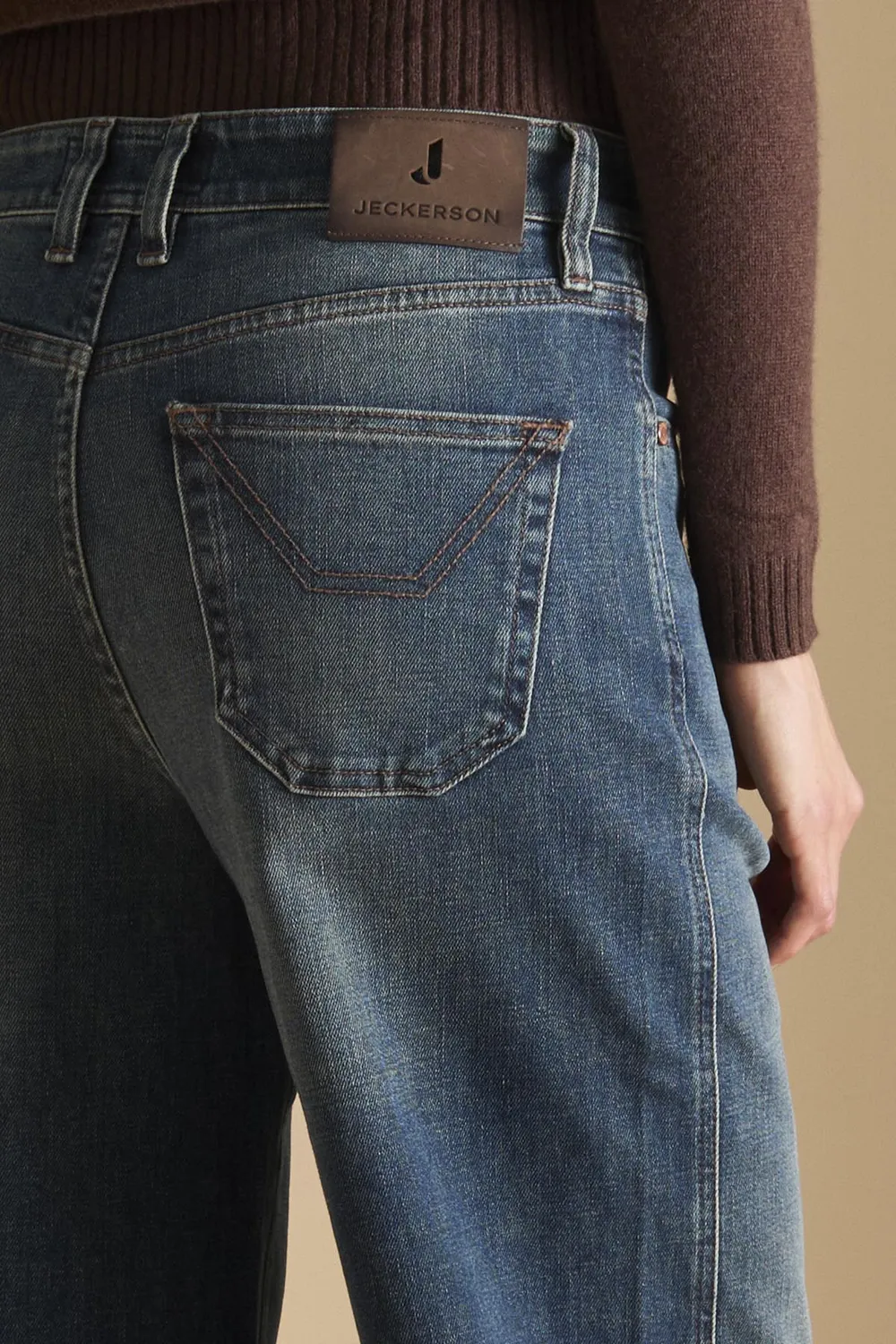 Jeckerson Jacky Palazzo Jeans Donkerblauw Dames