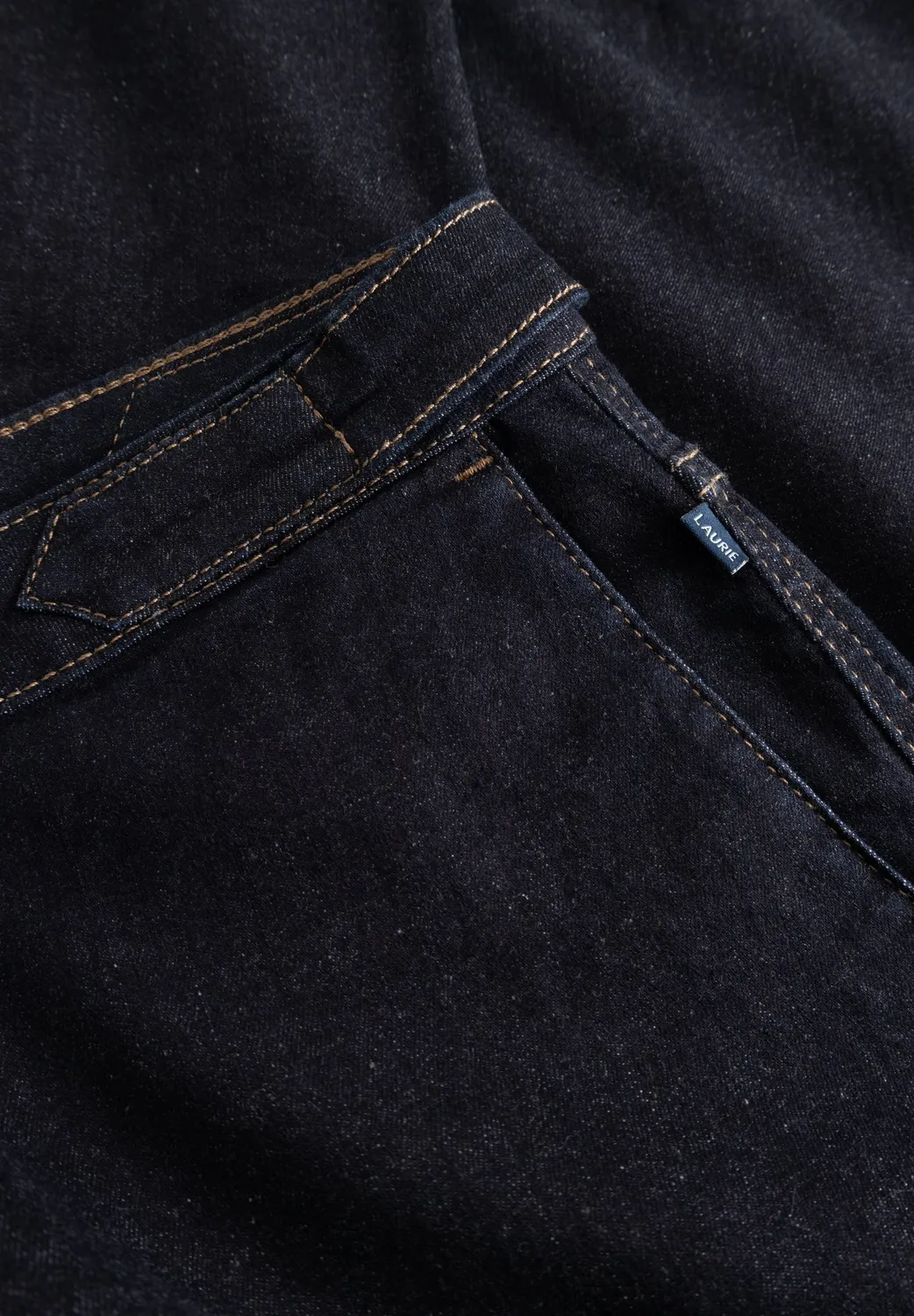 Laurie Freya Tapered Loose SL damesbroek Night Blue Denim stretch