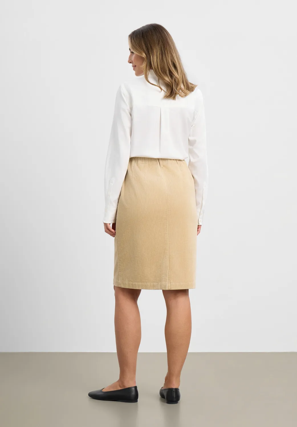 Laurie Simone fluwelen rok 62 cm Cafe Latte stretch