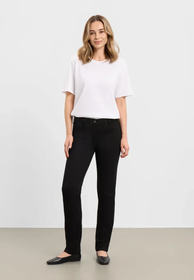 Laurie Serene 100623 Regular ML broek zwart 5-pocket