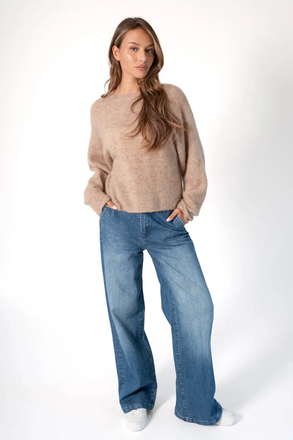 Corel Liv Jeans broek Denim Blue rechte pijp