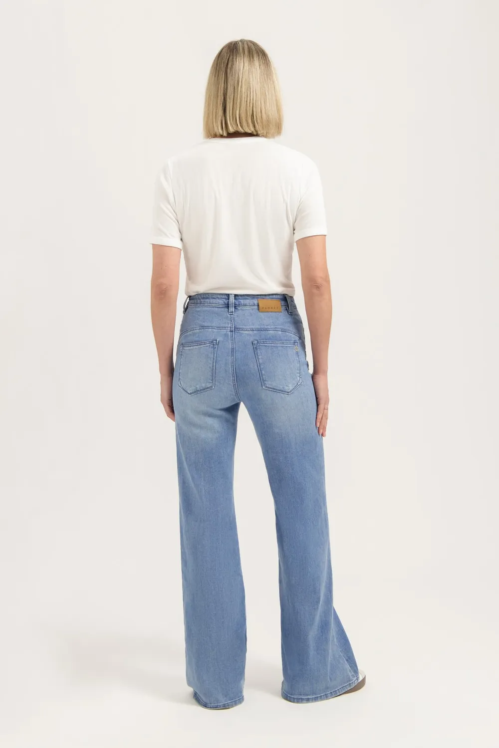 Florez Ana Flared jeans ocean blue palazzo