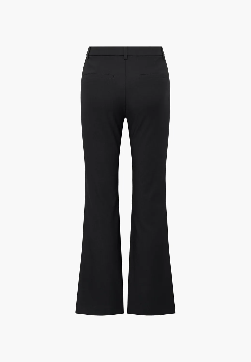 Laurie Zina Flare Regular damesbroek Black viscose
