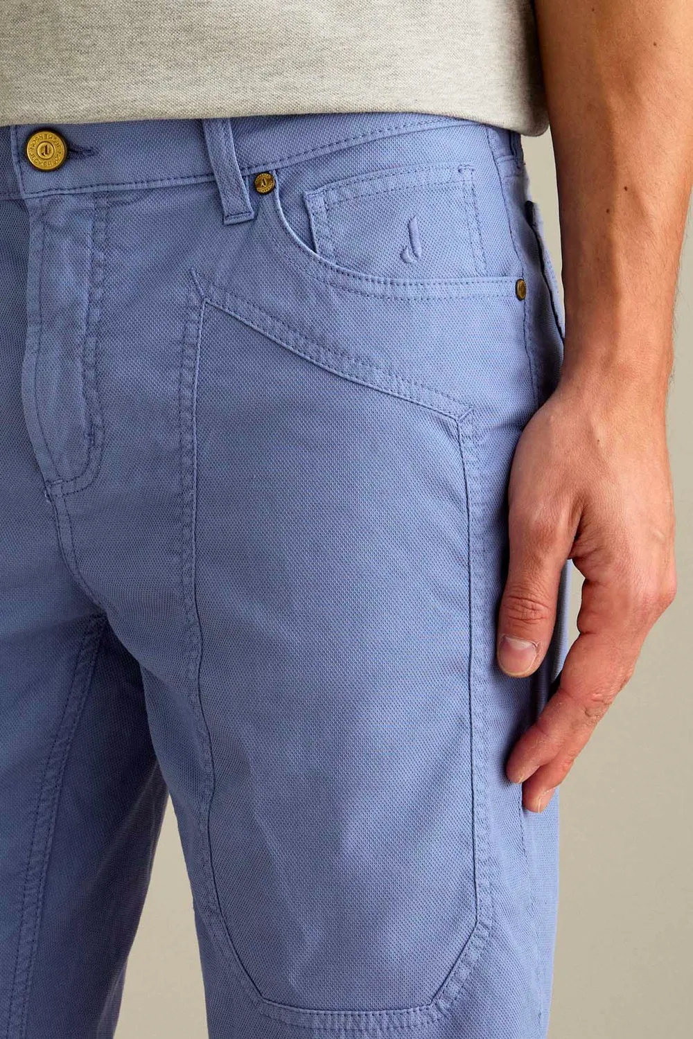 Jeckerson Jayden Toppa bermuda lichtblauw slim fit