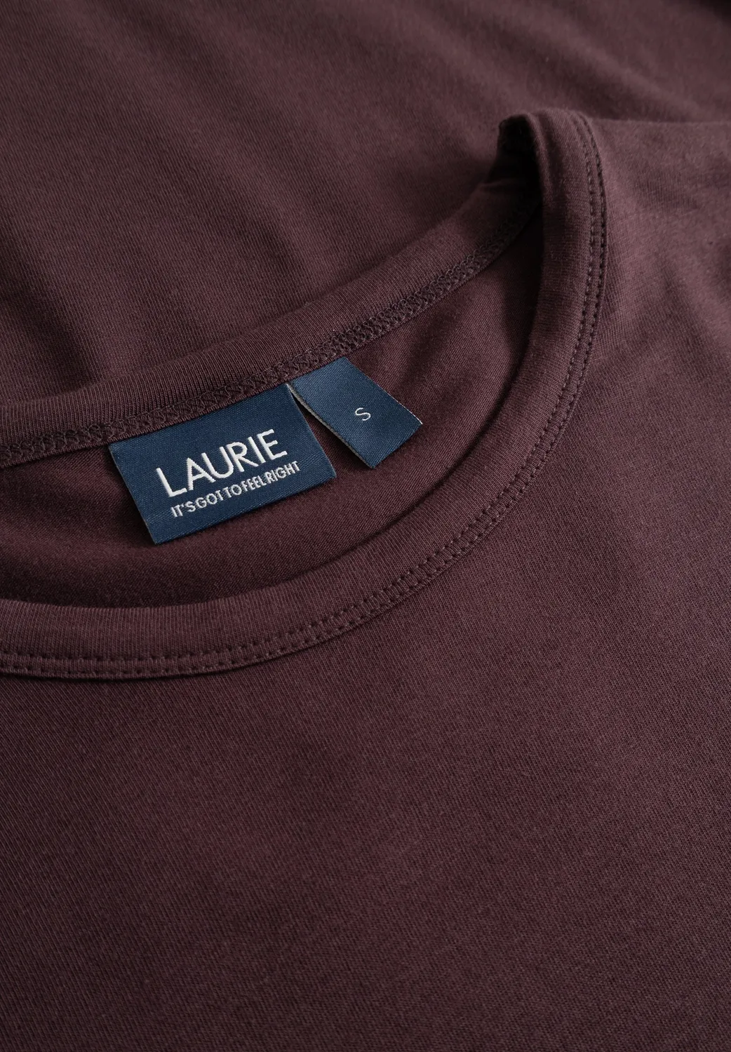 Laurie Amanda T-Shirt LS Dark Plum stretch