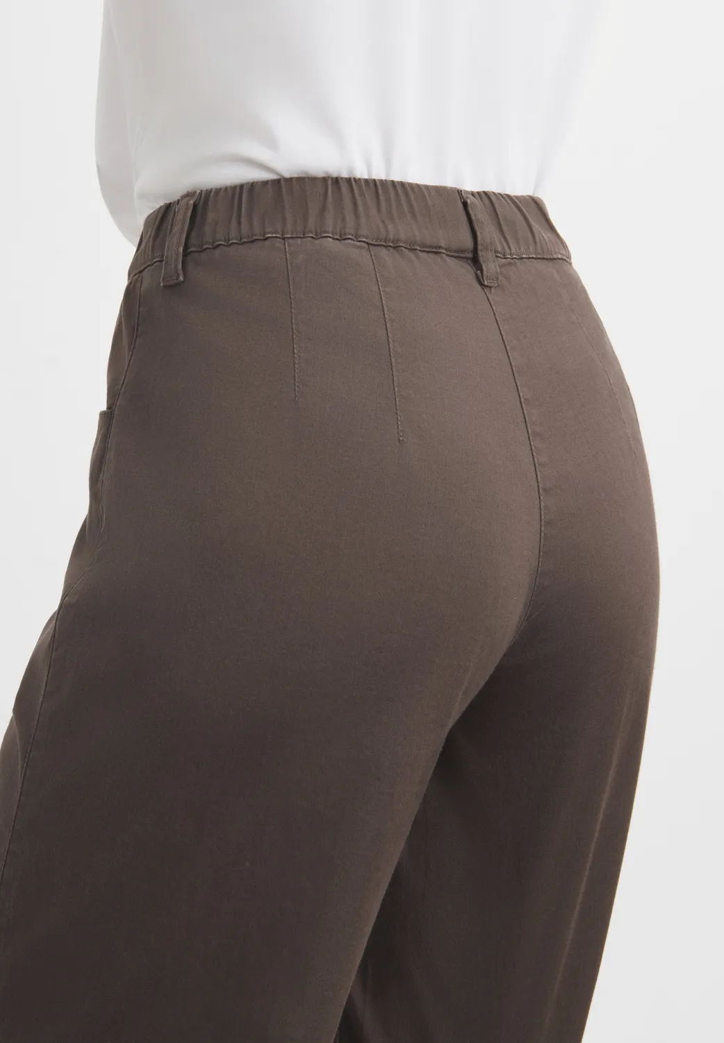 Laurie Donna Loose damesbroek Brown brushed short