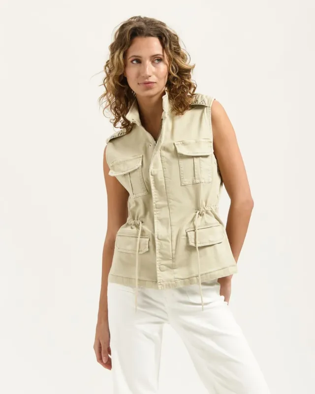 Florez Johnny gilet sand dames 4 zakken