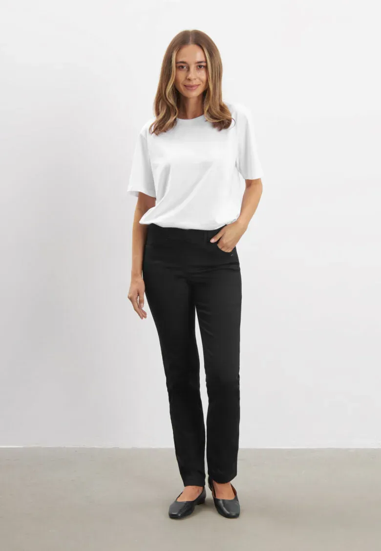 Laurie Kelly Regular ML broek zwart biologisch katoen
