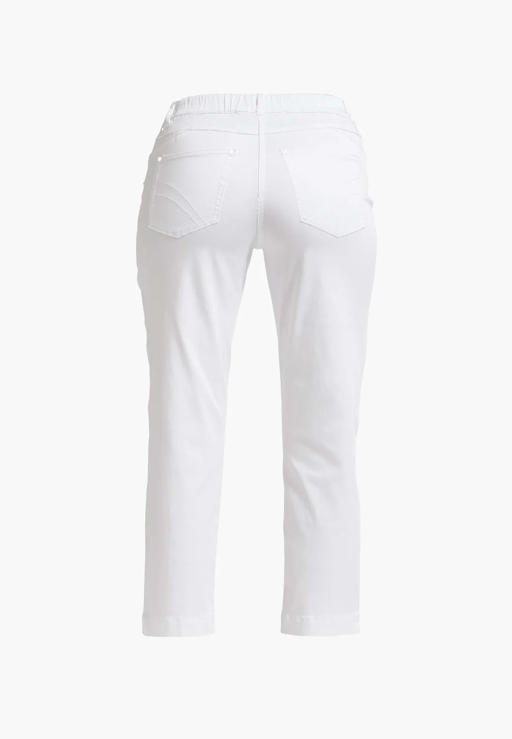 Laurie Hannah Regular 28362 broek White cropped