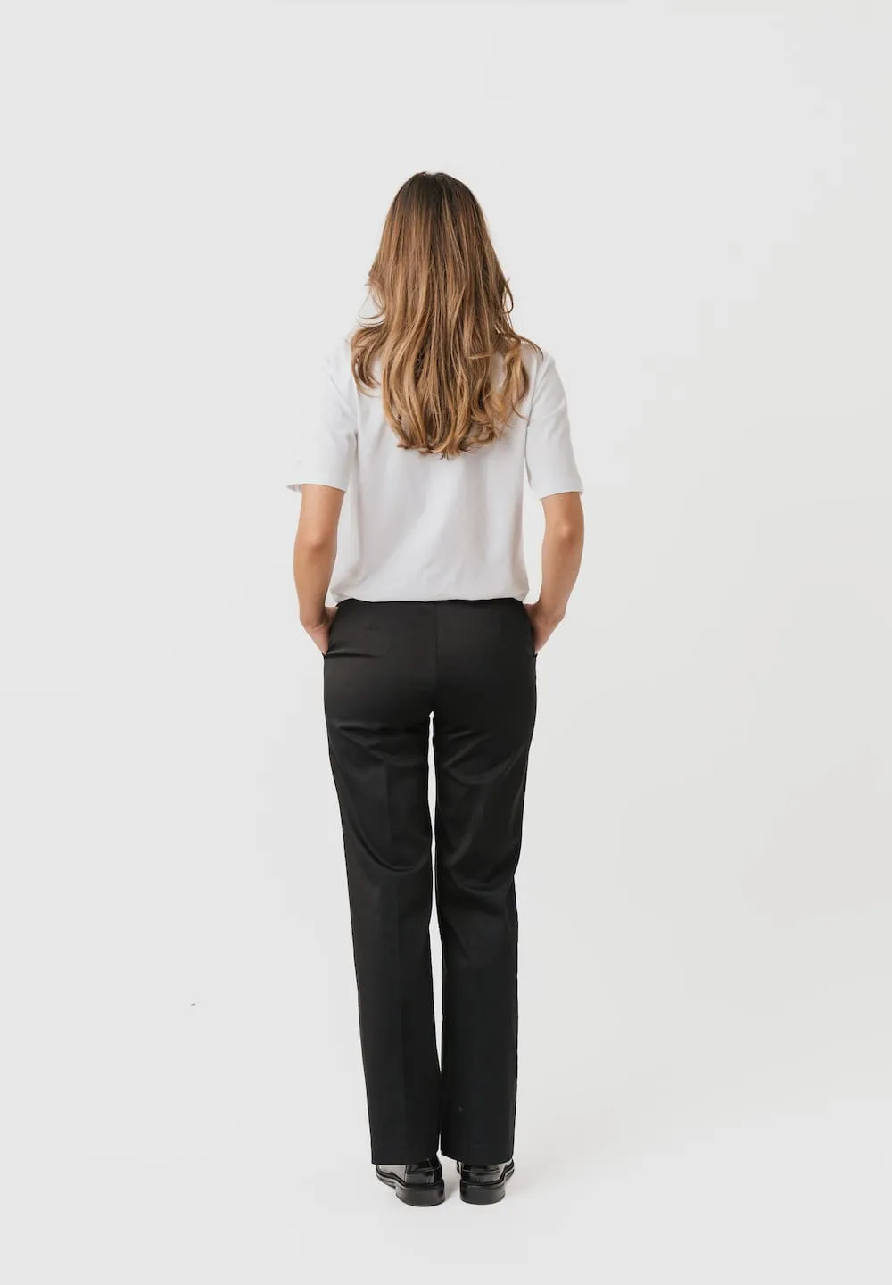 Laurie Phoebe Loose ML broek zwart losse pasvorm