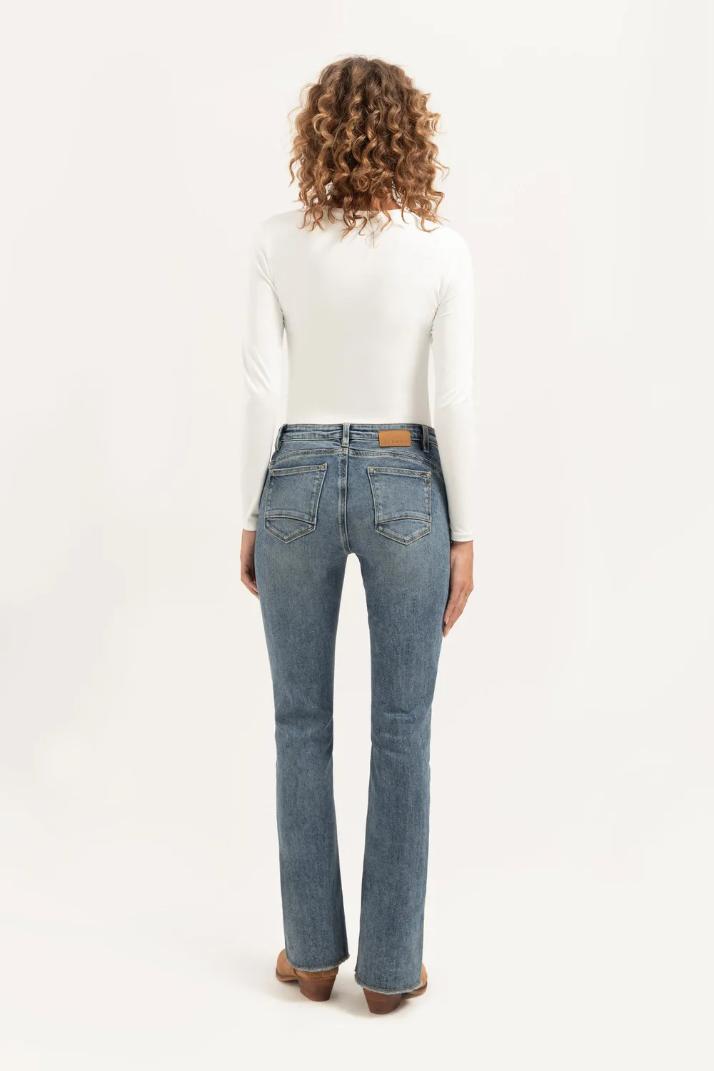 Florez Flared jeans Sophisticated Blue stretch