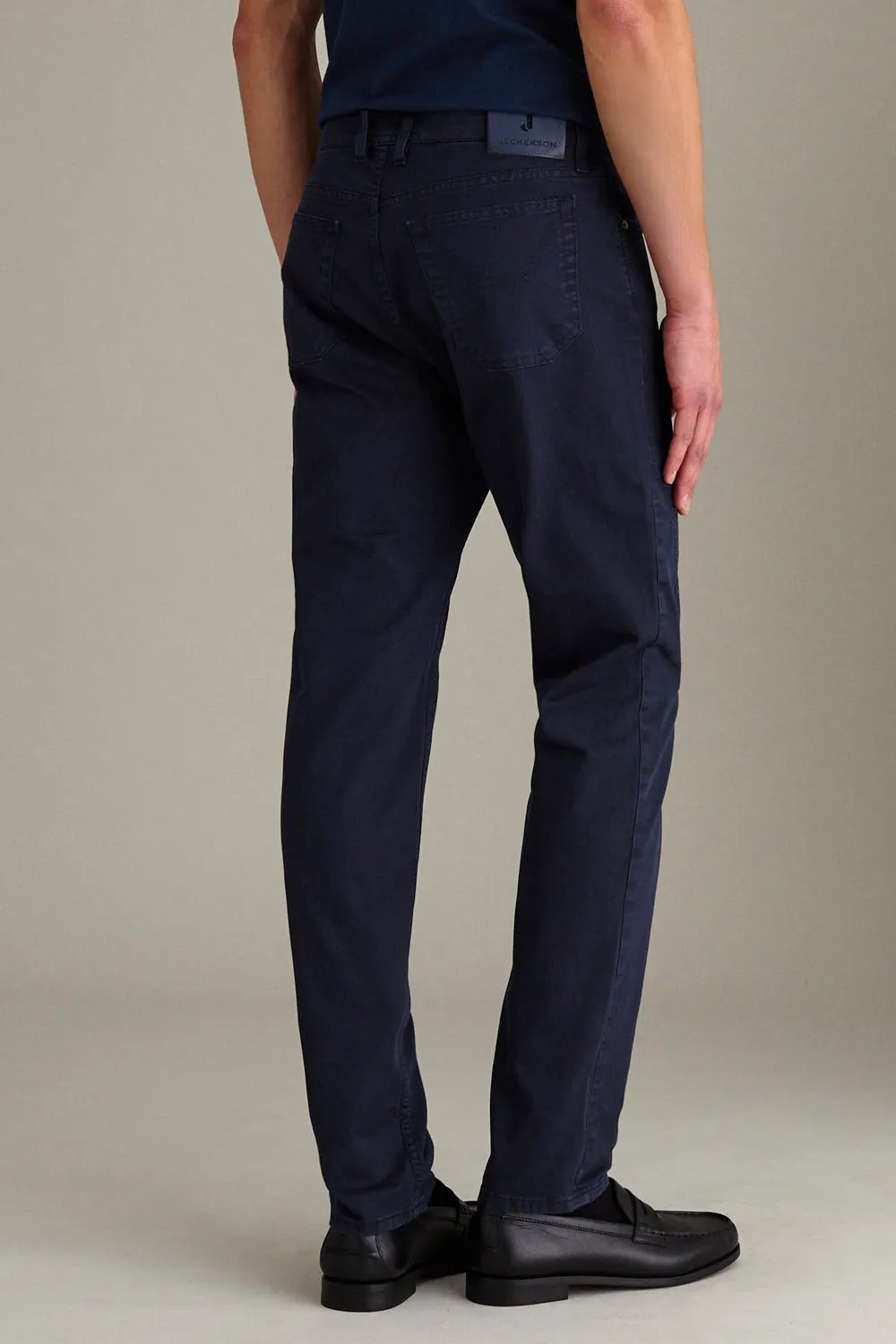Jeckerson John broek slim fit blauwscuro gabardine